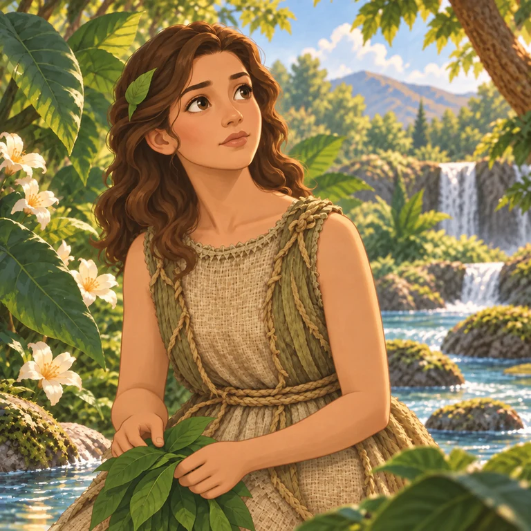 Retrato ilustrado de Eva