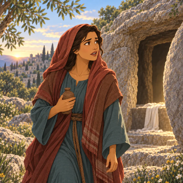 Retrato ilustrado de Maria Madalena
