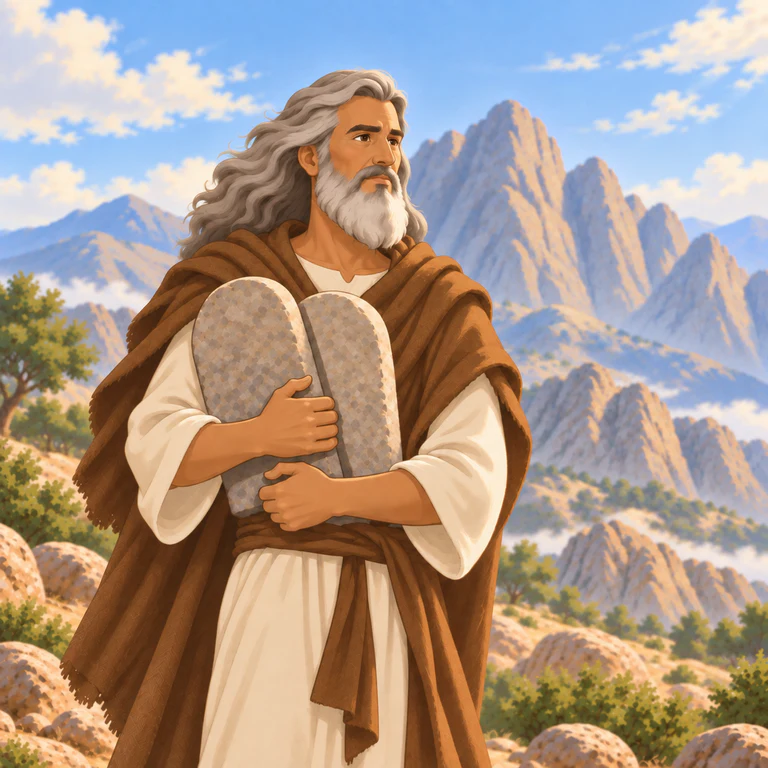 Retrato ilustrado de Moisés