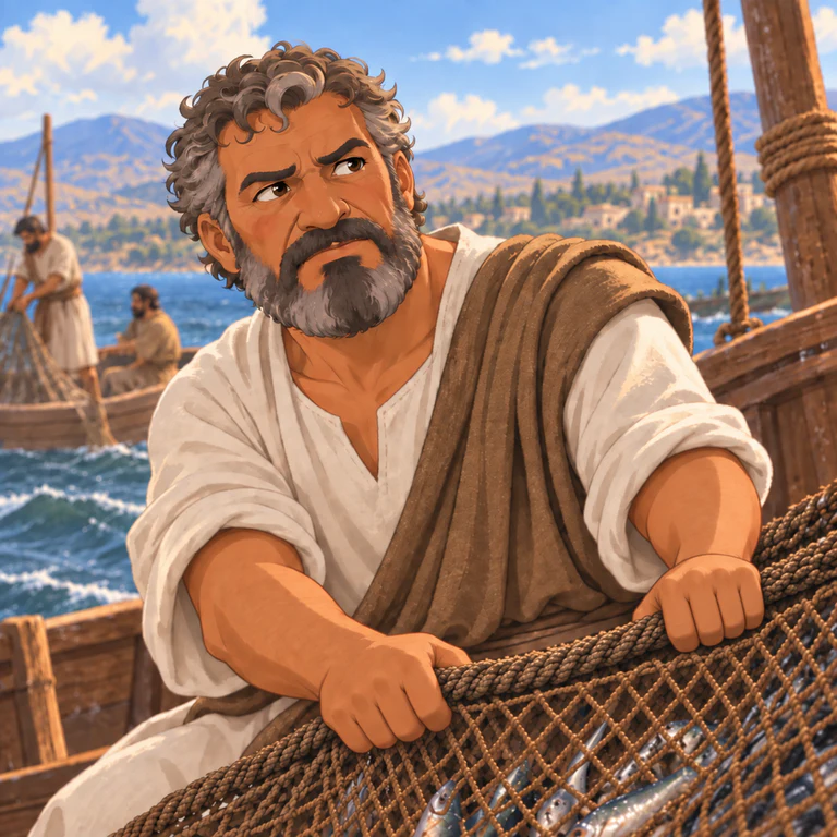 Retrato ilustrado de Pedro
