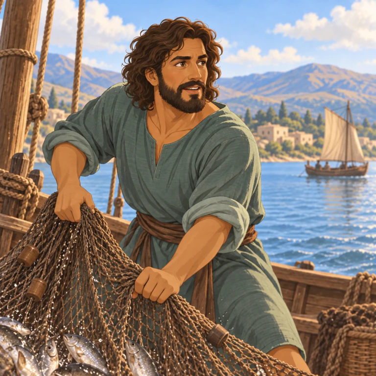 Retrato ilustrado de Tiago, filho de Zebedeu